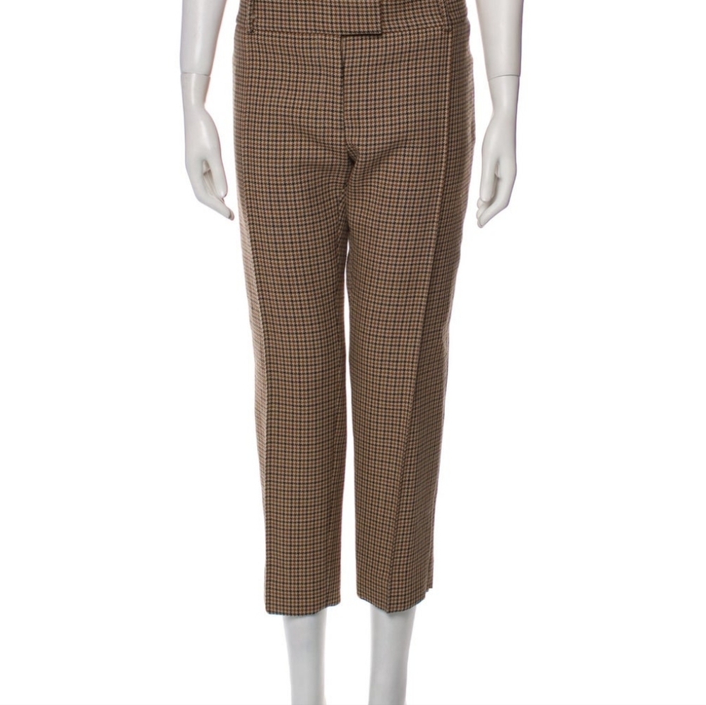 🏵Celine Houndstooth Print Cropped Pants, Size 12🏵